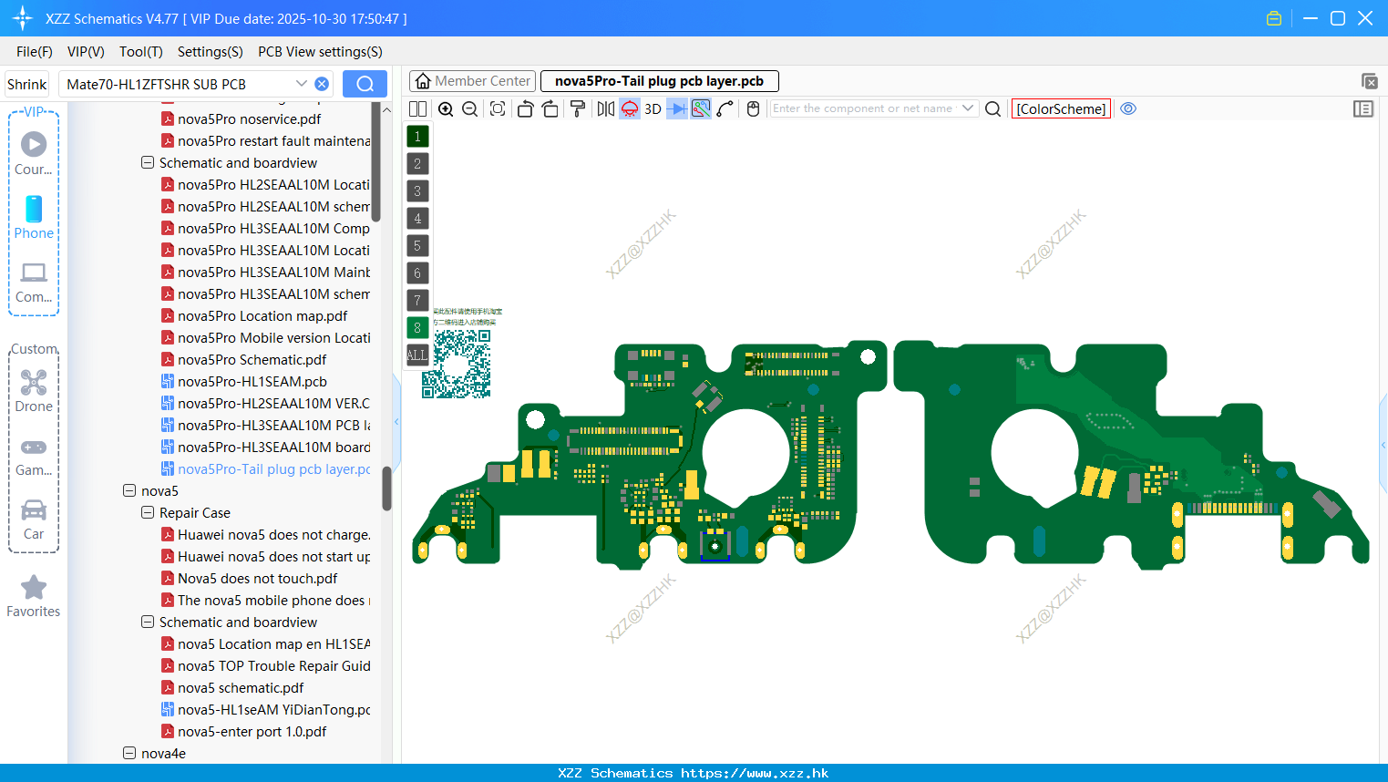 Huawei Nova5Pro-Tail Plug Pcb Layer